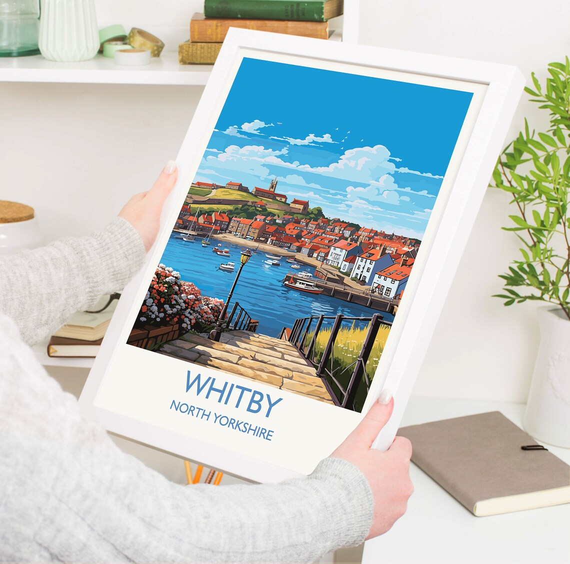 Whitby Yorkshire Travel Gift Wall Art Print - Image 5