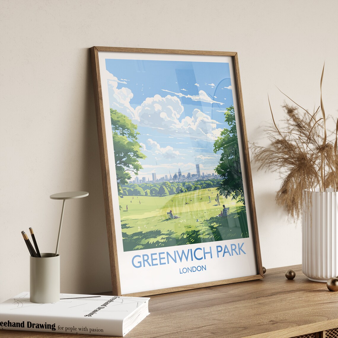 Greenwich Park Travel Poster, London Travel Art Print - Image 2