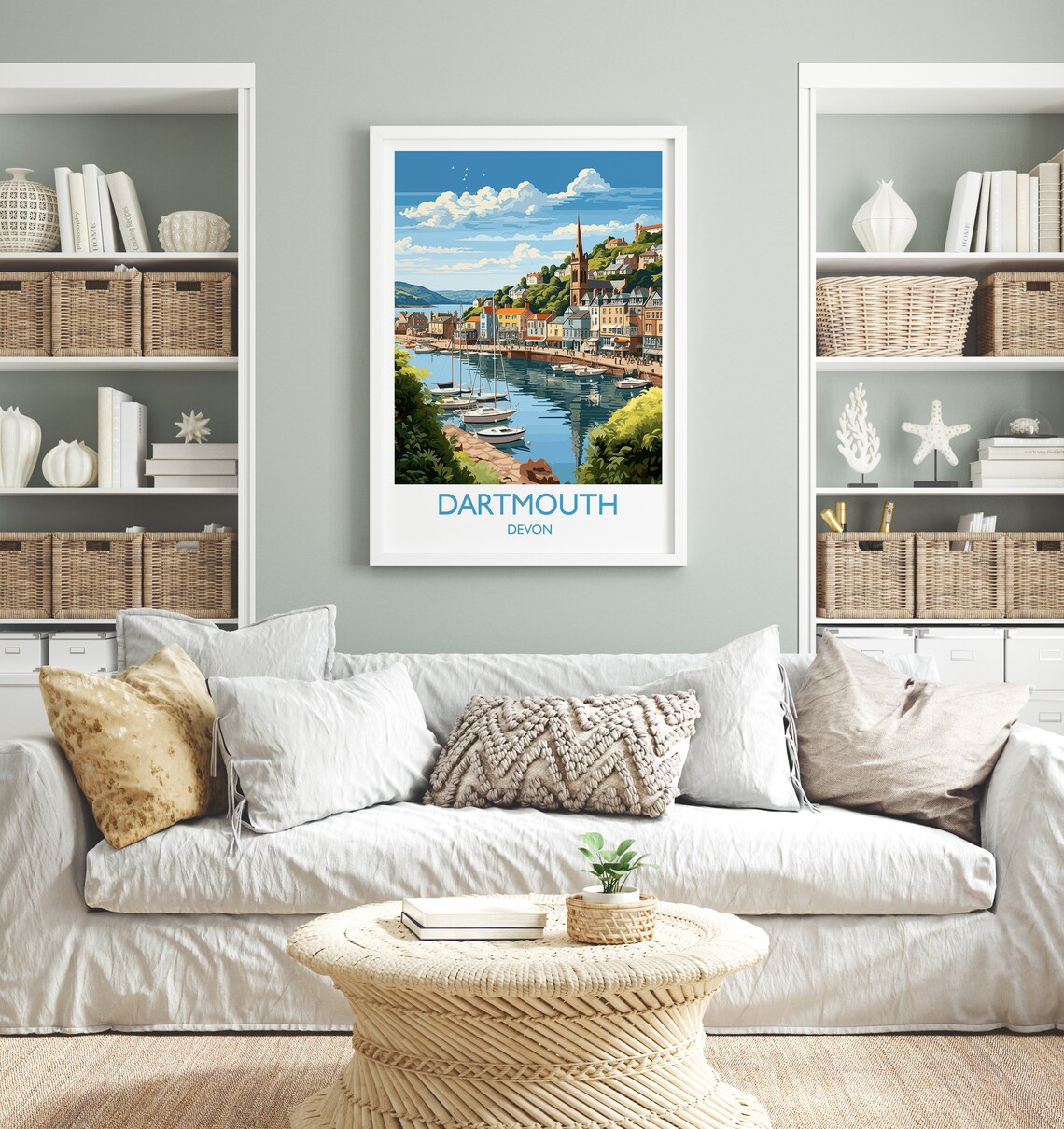 Dartmouth Travel Poster, Devon England Art Print - Image 4