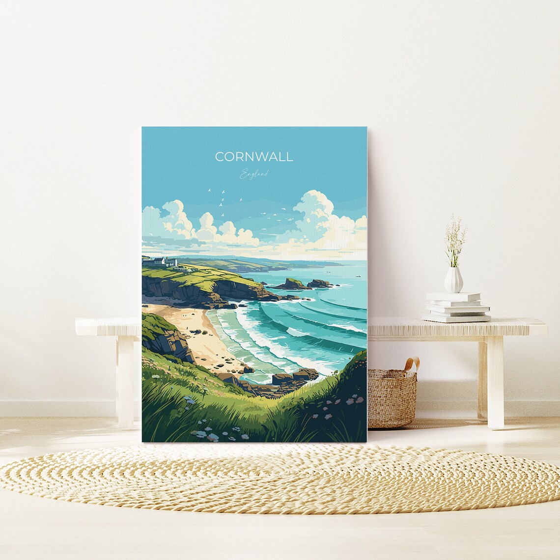 Cornwall Gift Travel Poster - Image 4