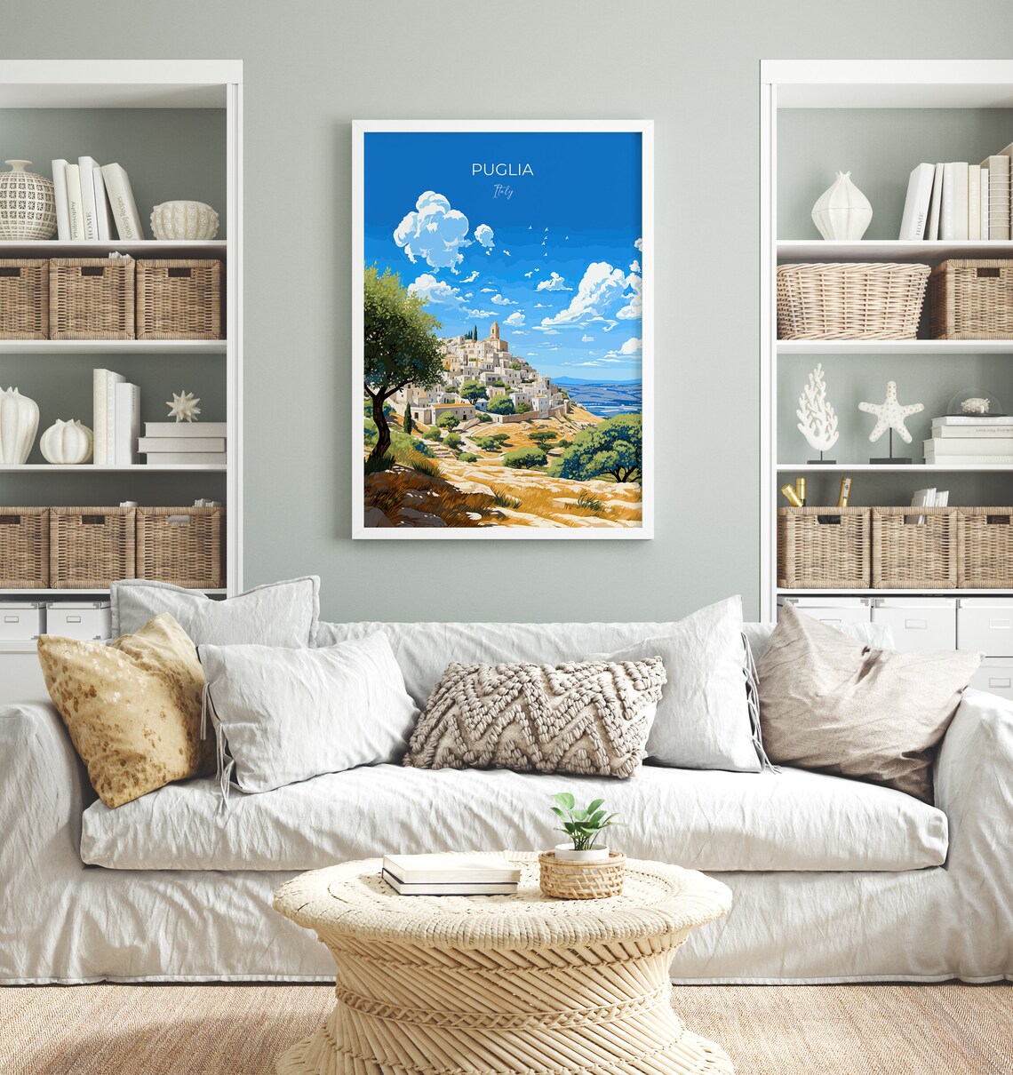 Puglia Travel Poster Wall Art Travel Print Of Puglia Puglia Art Lovers Gift Italy Italy Art Gift - Image 4