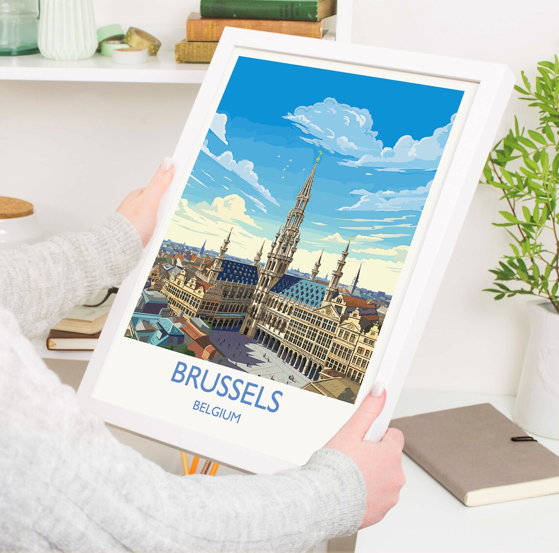 Brussels Vintage Travel Poster, Belgium Art Print - Image 5