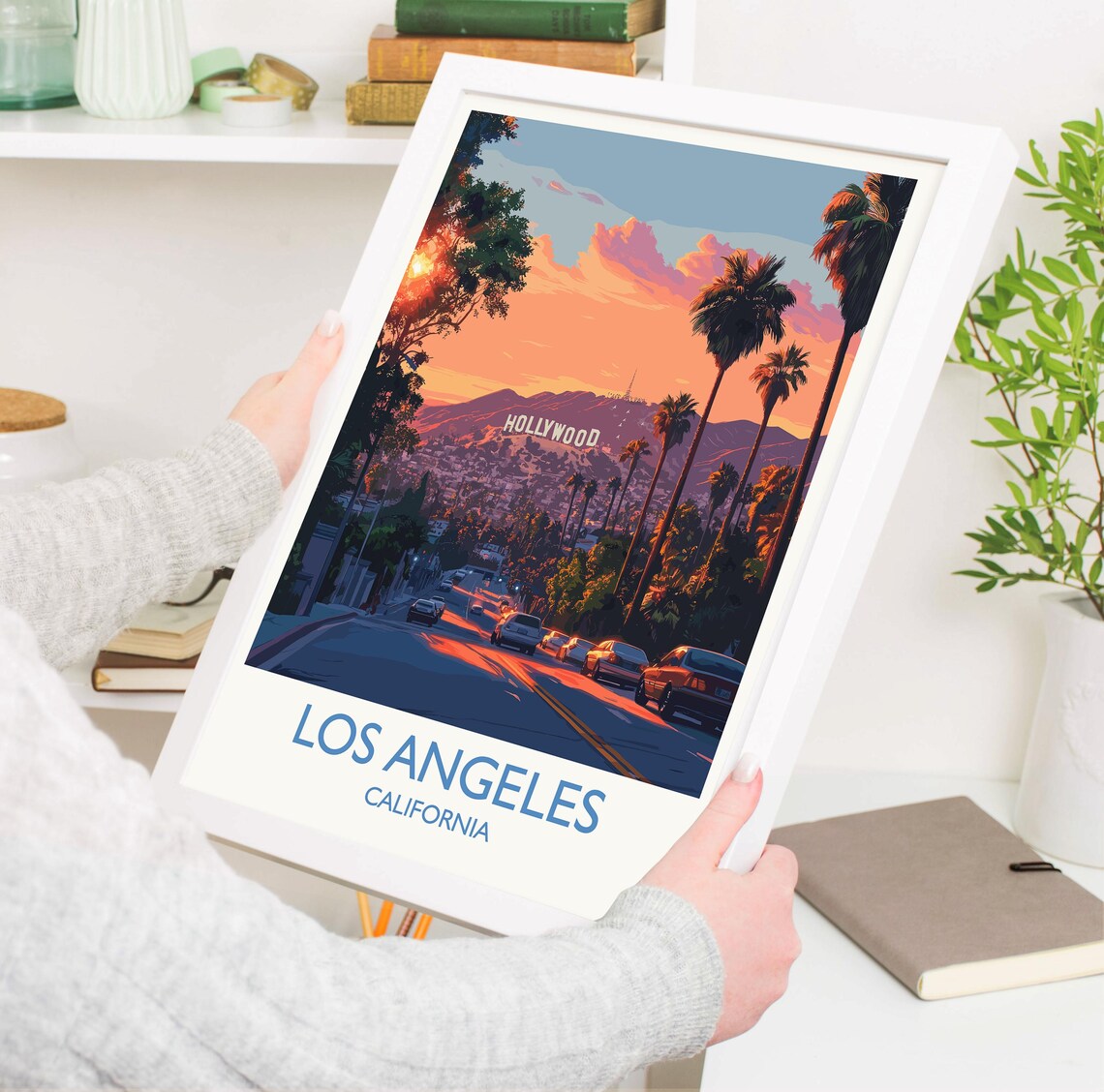 Los Angeles Travel Poster, California Wall Art Print - Image 3
