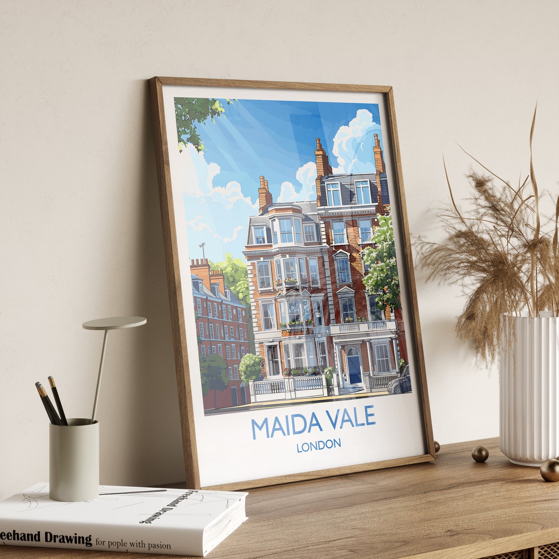 Maida Vale Travel Print Travel Poster Of Maida Vale London Poster Maida Vale Art Gift London Art Lovers Uk Travel Gift - Image 2