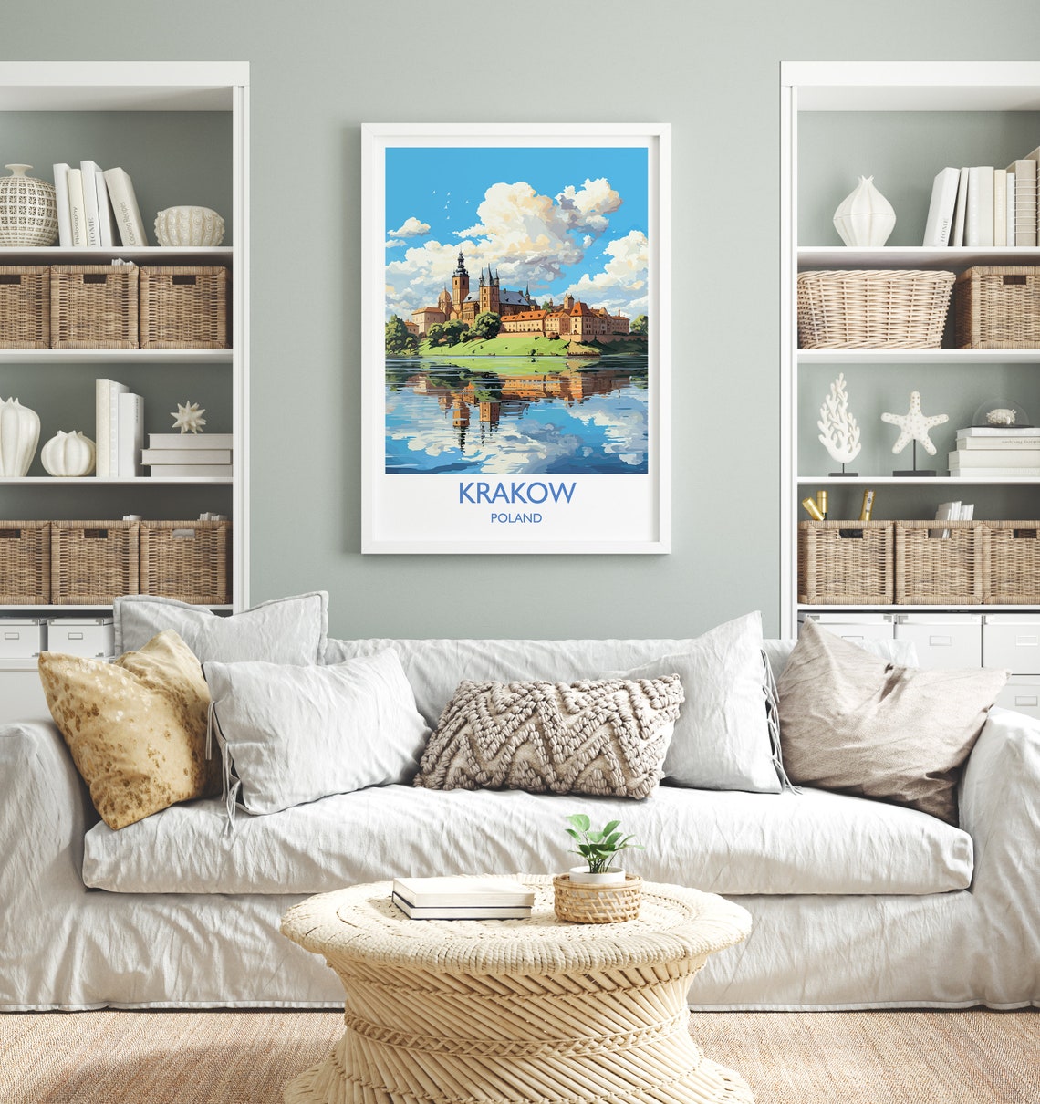 Krakow Travel Print Travel Poster Of Krakow Poland Poster Krakow Art Gift Poland Art Lovers Travel Gift - Image 4
