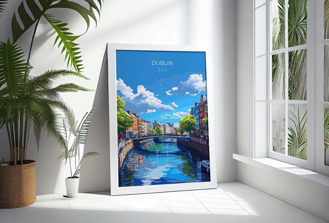 Dublin Art Lovers Gift, Ireland Travel Poster - Image 3