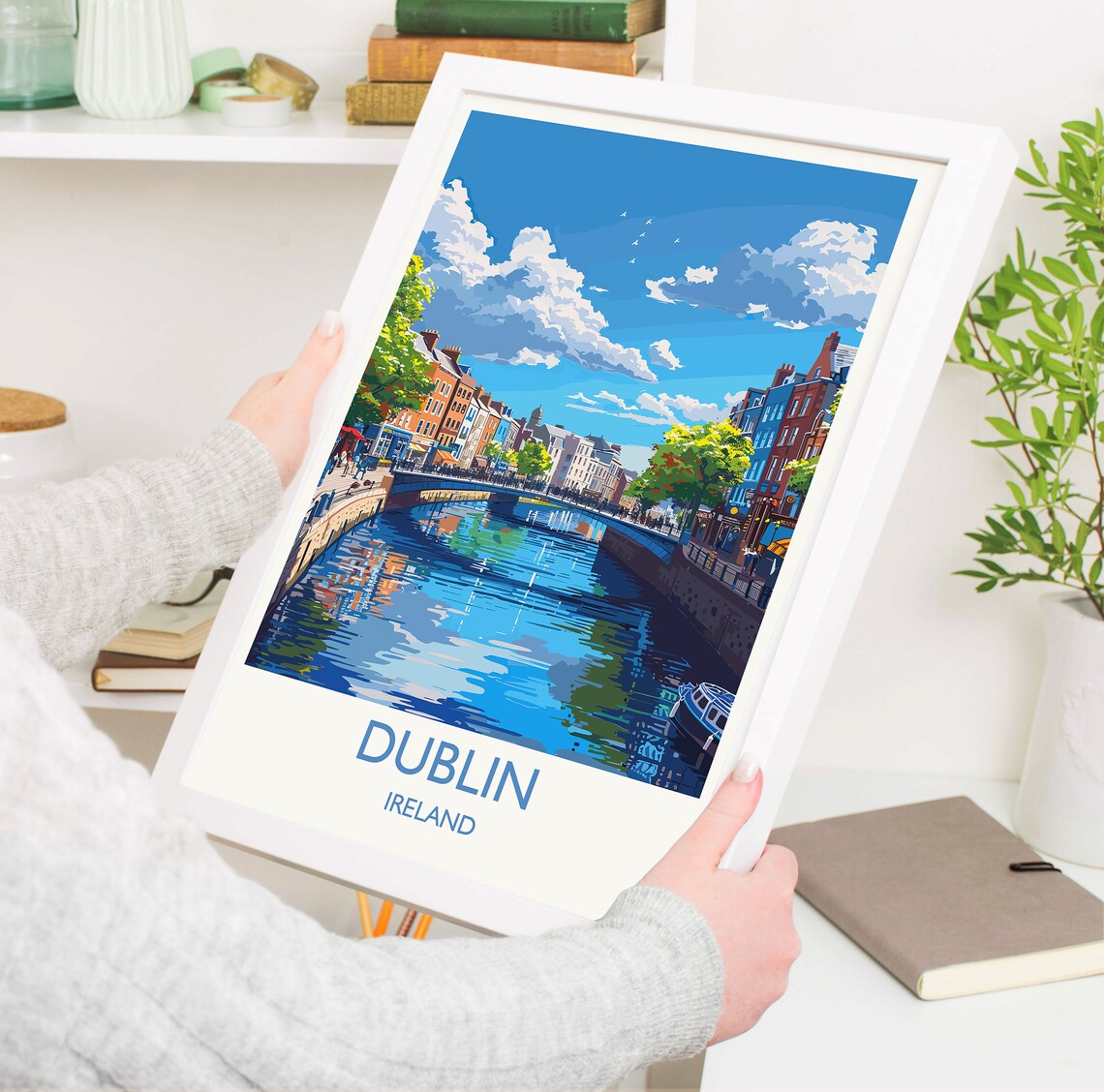 Dublin Travel Poster, Ireland Wall Art Print - Image 5