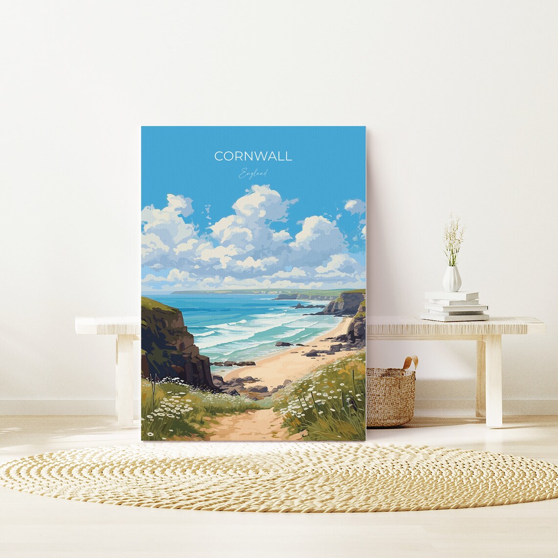 Cornwall Travel Poster, England Wall Art Print - Image 3