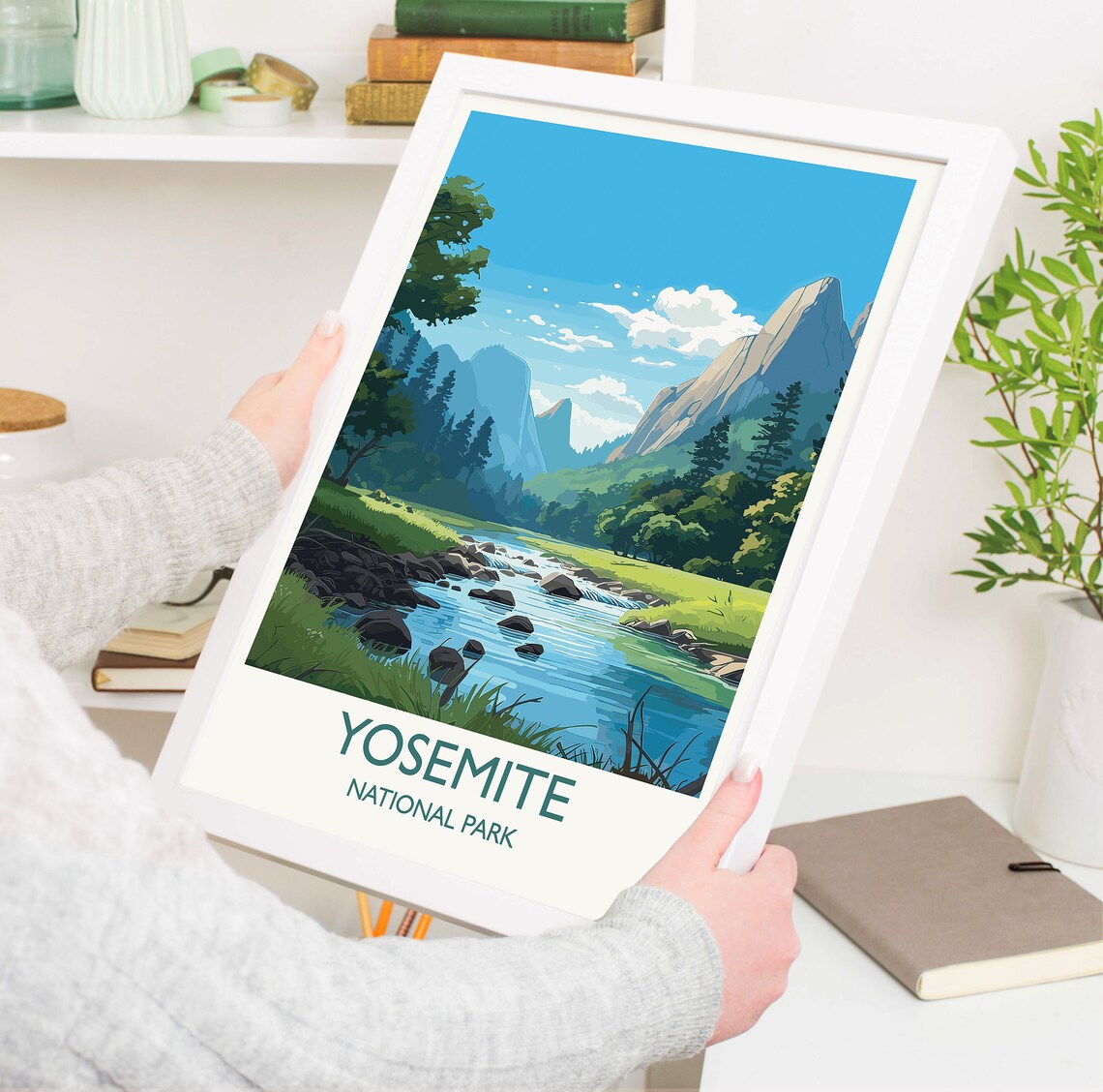 Yosemite Poster Travel Print Of Yosemite National Park Art Yosemite Gift Colorado Usa Travel Gift - Image 5