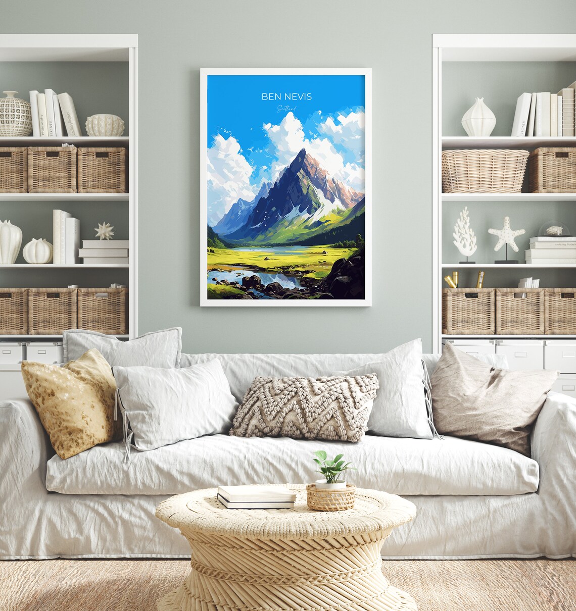 Ben Nevis Travel Poster, Scotland Art Print - Image 4
