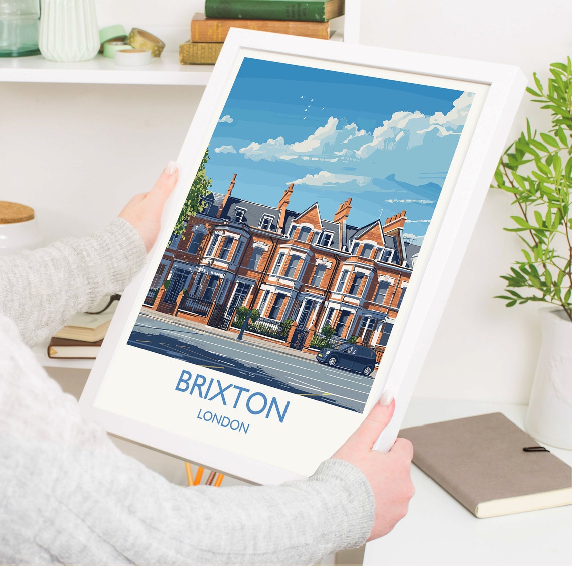 Brixton Travel Poster Travel Print Of Brixton London Poster Brixton Art Gift London Art Lovers Uk Travel Gift - Image 5