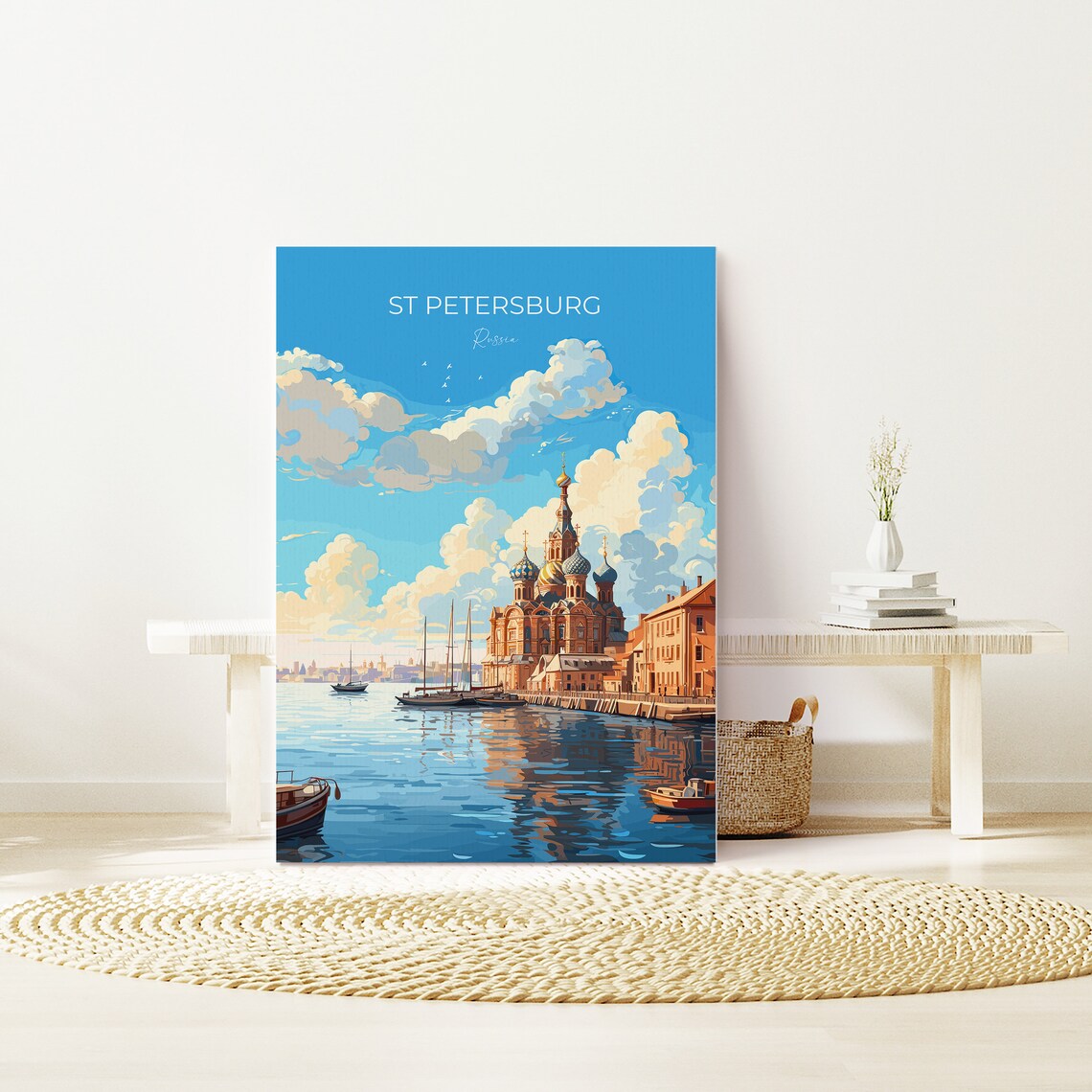 St Petersburg Travel Poster, Russia City View - Image 3