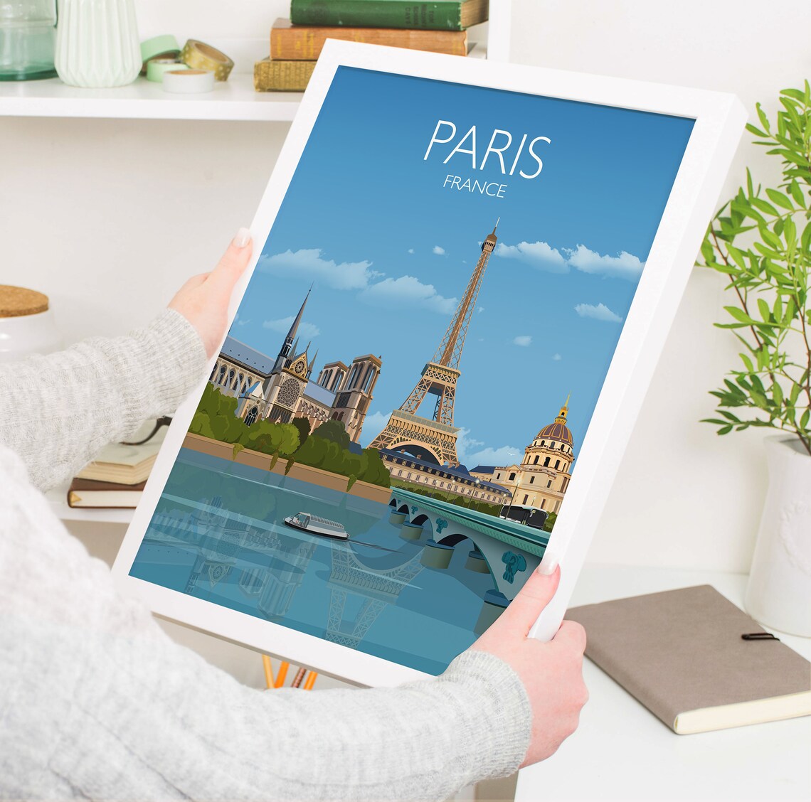Paris Travel Poster, France Wall Art Dcor - Image 3