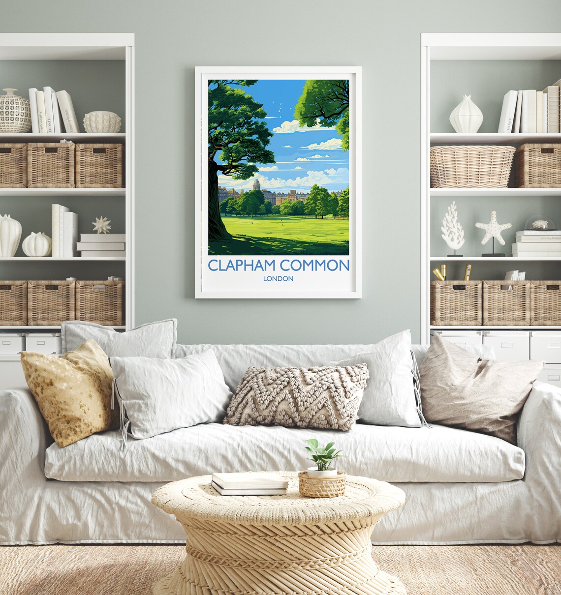 Clapham Common Travel Poster, London Art Print - Image 4