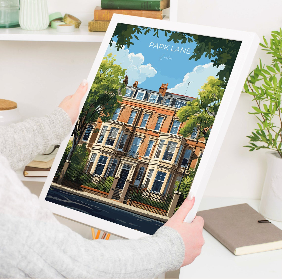 Park Lane Travel Poster Wall Art Travel Print Of Park Lane London Poster Park Lane Gift Park Lane Art London Art Lovers Uk Travel Gift - Image 5