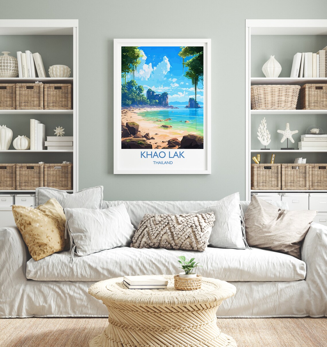 Khao Lak Travel Poster, Thailand Place Print - Image 4