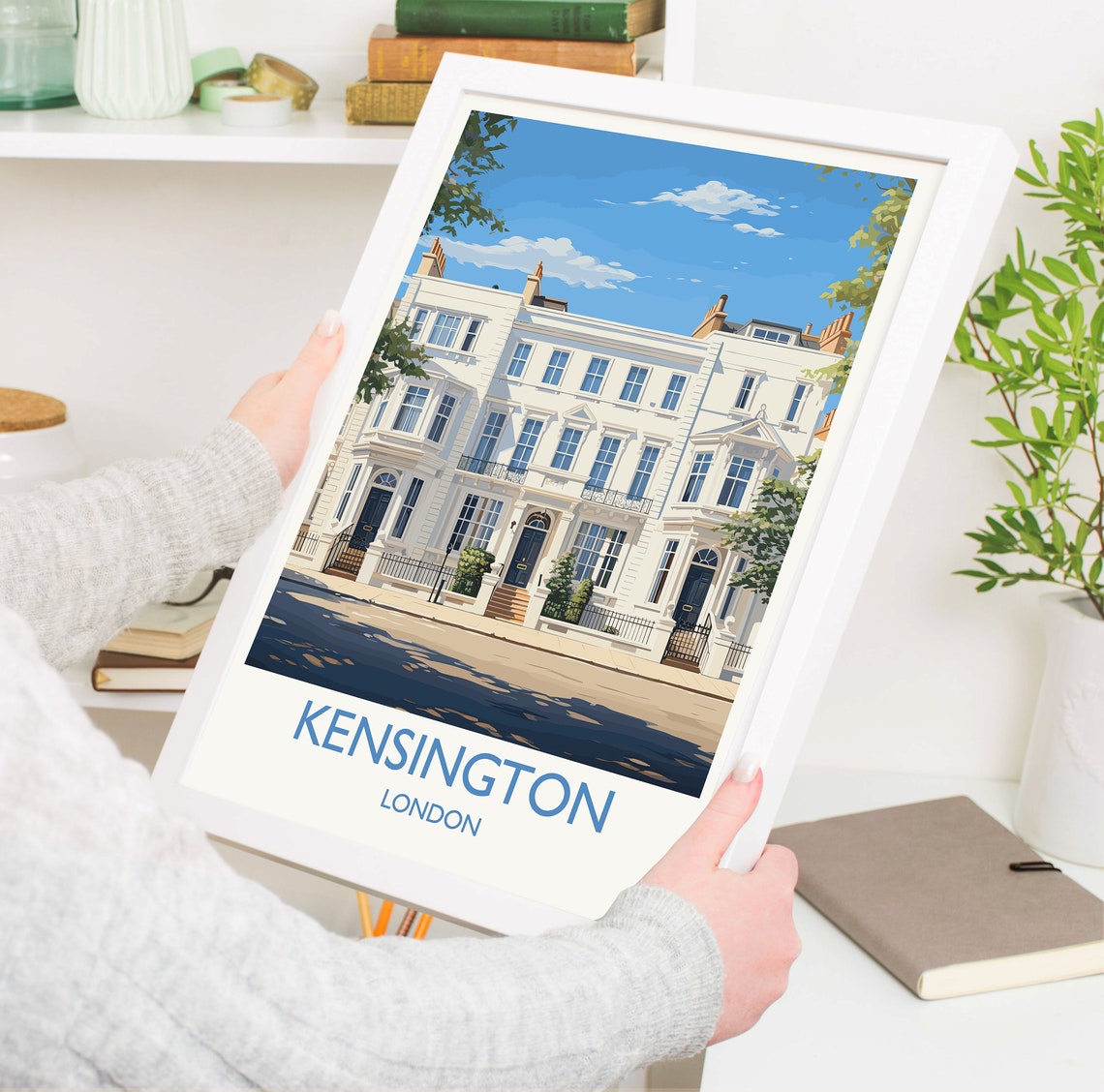 Kensington Travel Poster Wall Art Travel Print Of Kensington London Poster Kensington Gift Kensington Art Lovers Gift Uk Travel Gift - Image 5