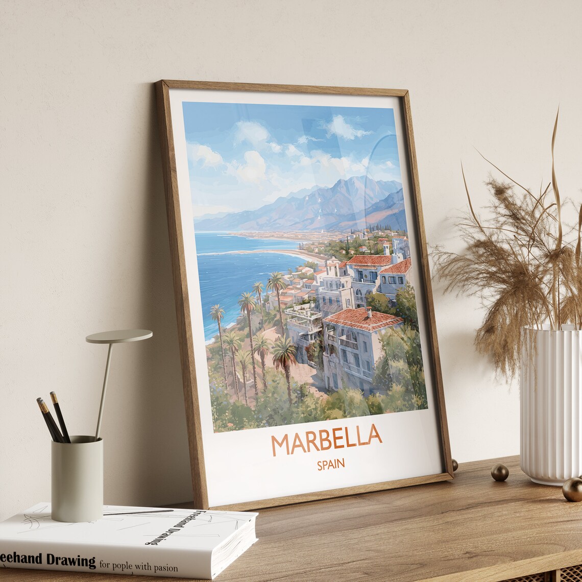 Marbella Travel Poster, Spain City Wall Art Print - Image 3