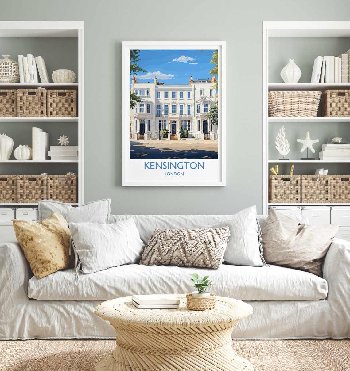 Kensington Travel Poster Wall Art Travel Print Of Kensington London Poster Kensington Gift Kensington Art Lovers Gift Uk Travel Gift - Image 4