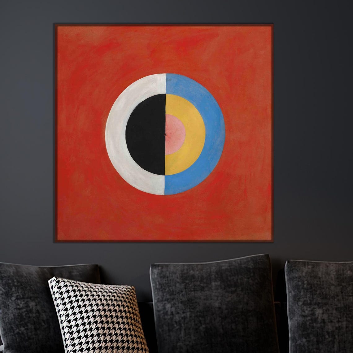 Abstract Shape Canvas Print Klint Swan Inspired Wall Decor