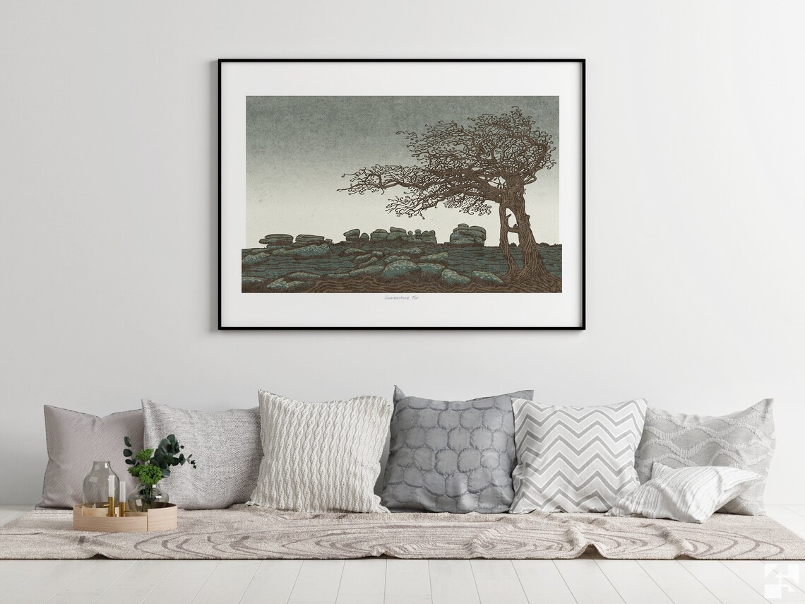 Combestone Tor, Dartmoor Devon England Travel Poster - Image 2
