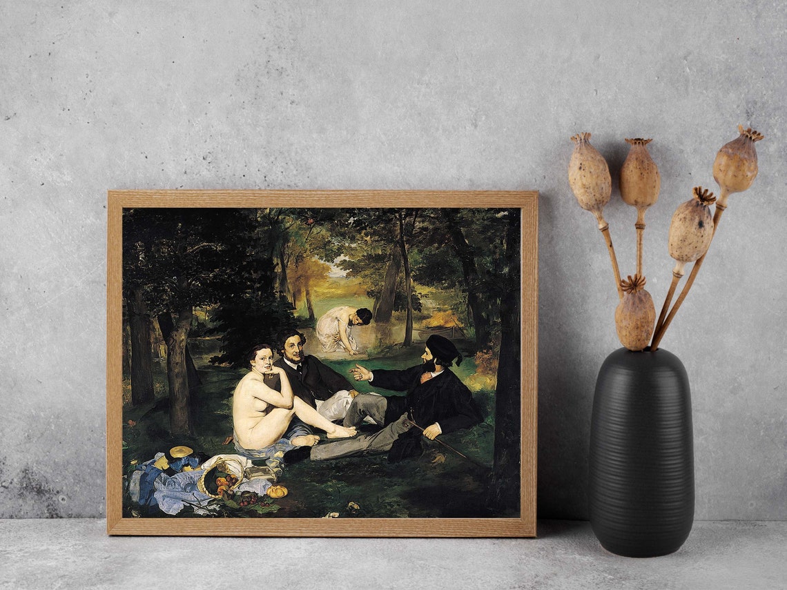 Manet Luncheon on the Grass Bold French Masterpiece Classic Poster - Image 8