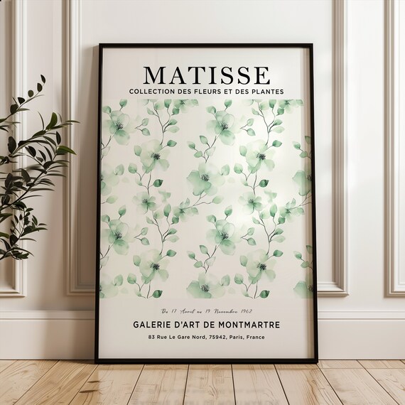 Matisse Green Blossoms 1962 Montmartre Exhibition Gallery Poster