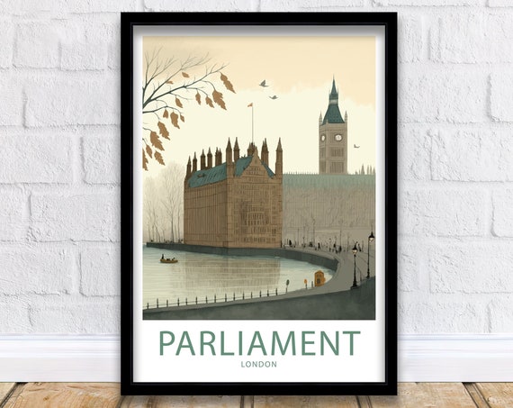Houses Of Parliament Travel Print Wall Art Houses Of Parliament Travel Poster Gift Houses Of Parliament Scenic Wall Art Big Ben Travel Print