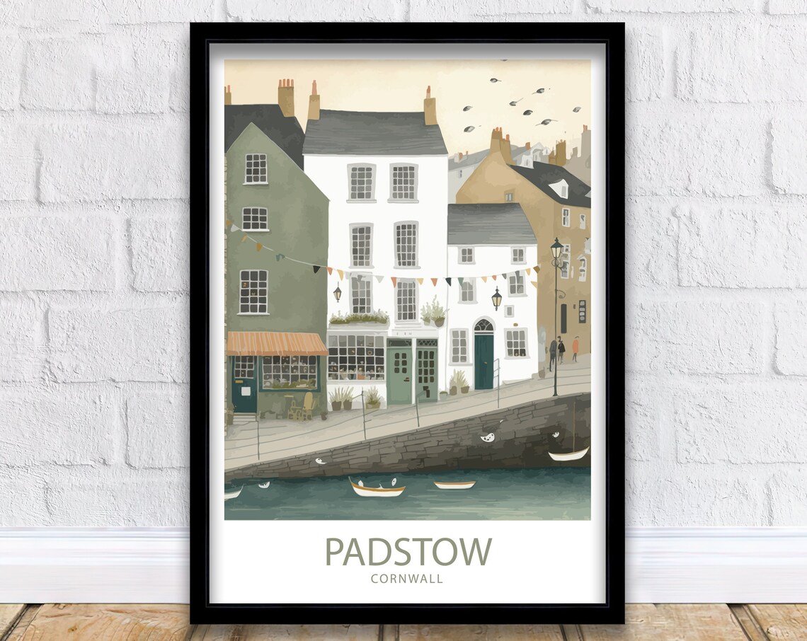 Padstow Cornwall Travel Print