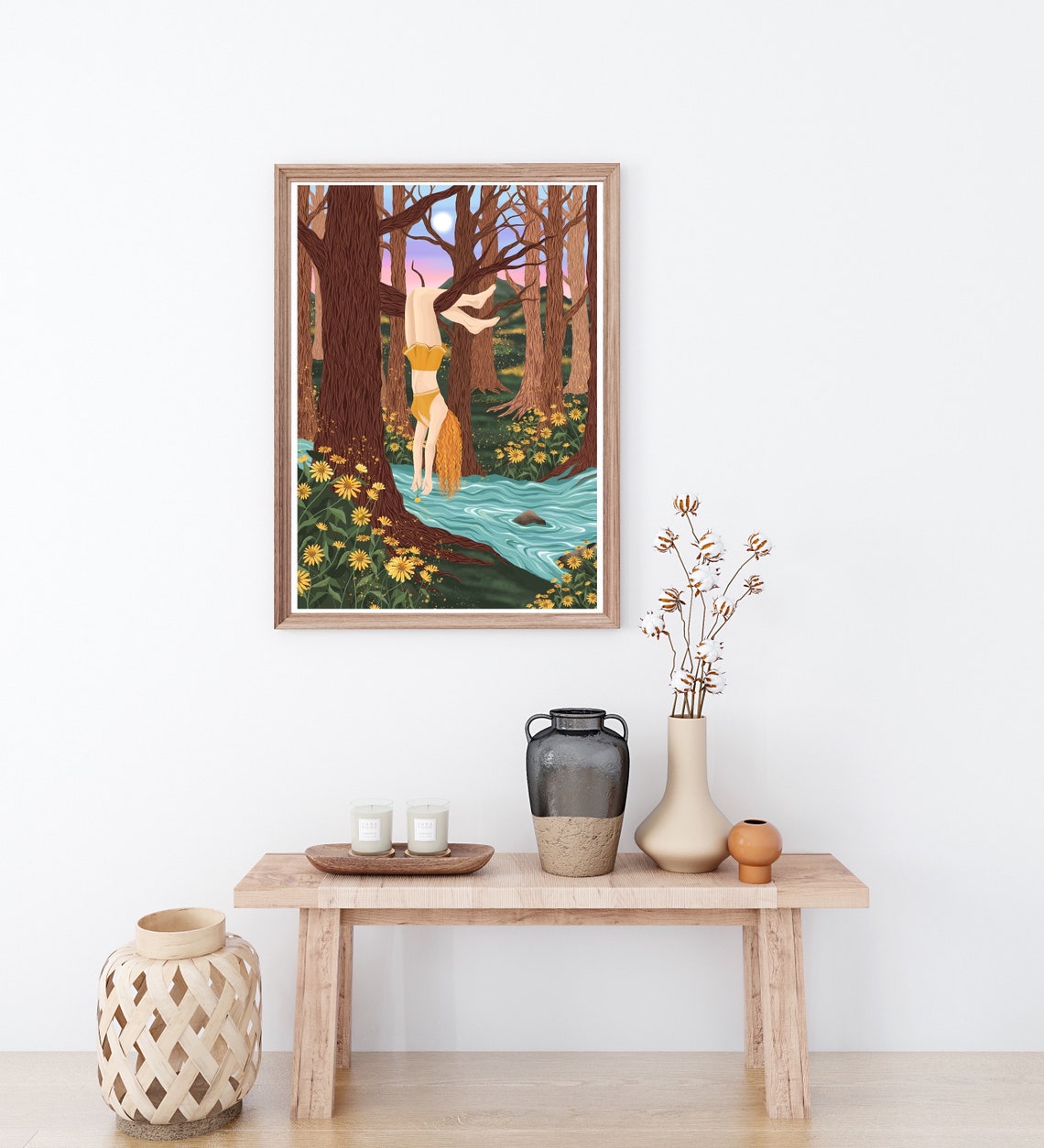 Playful Inner Child Forest Creek Upside Down Nature Play Poster - Image 2