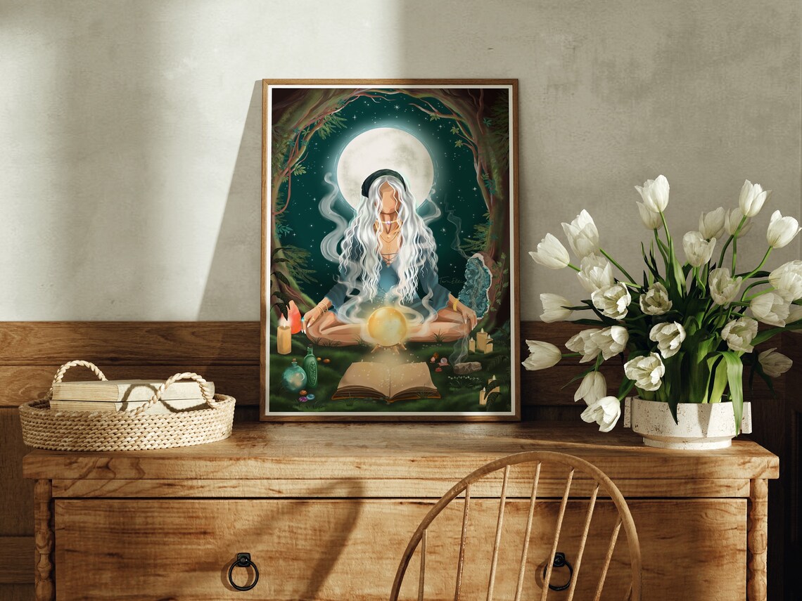 The Sorceress Tarot Wall Decor Art Print - Image 3