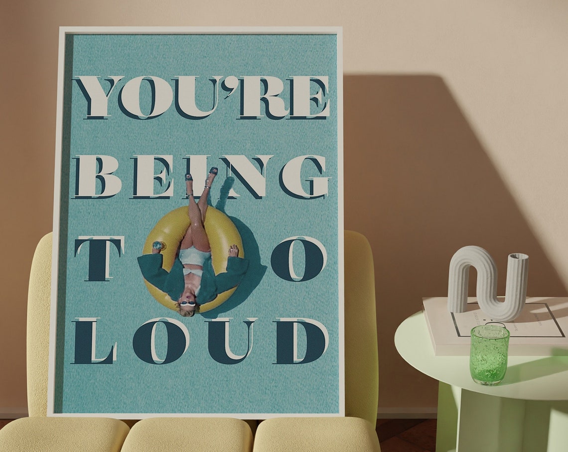 You Need To Calm Down Song Lyric Pool Float Summer Pop Art Poster