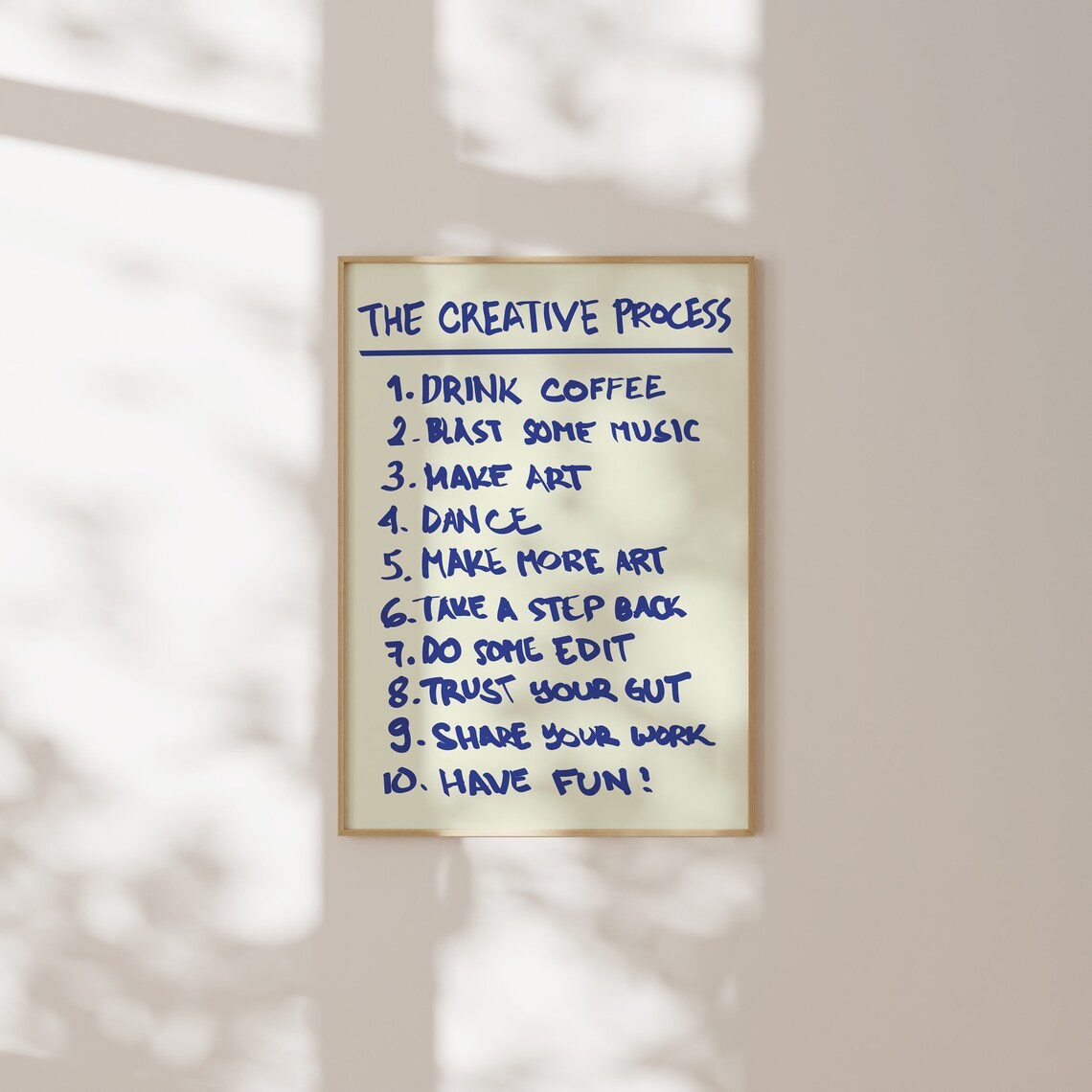 The Creative Process Retro Typography Art Print - Image 5