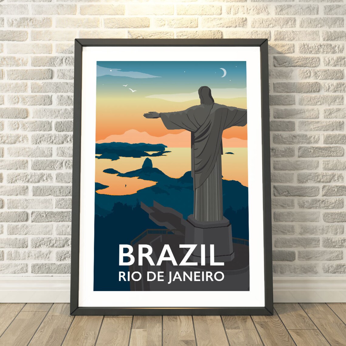 Rio De Janeiro, Brazil Travel Poster by Tabitha Mary