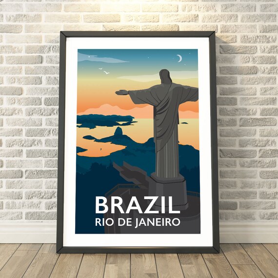 Rio De Janeiro, Brazil Travel Poster by Tabitha Mary