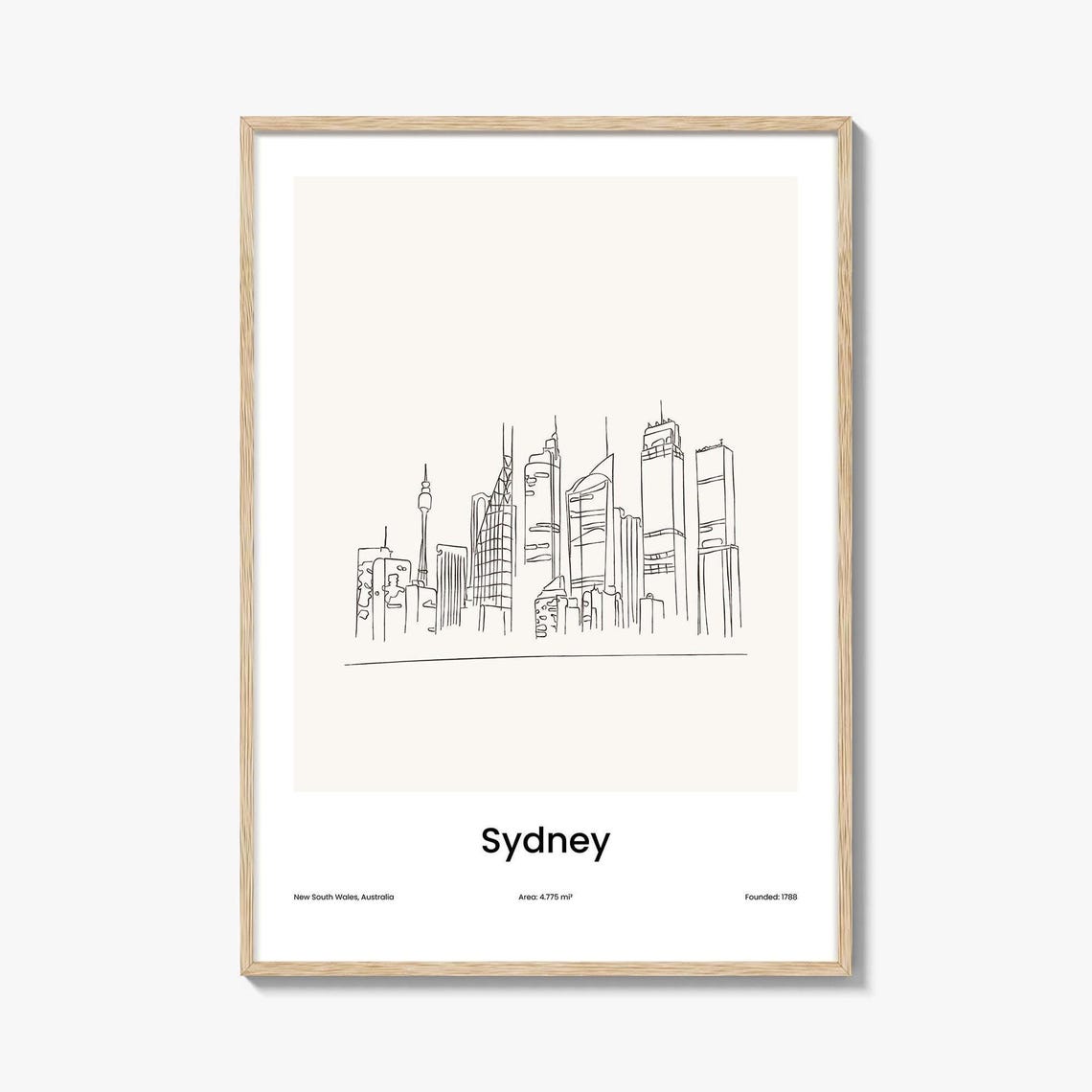 Sydney Drawn No 1 Poster