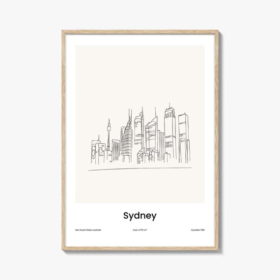 Sydney Drawn No 1 Poster