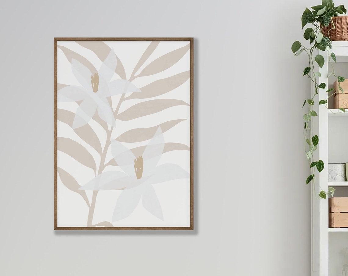 Botanical Style Poster Iii Wall Art Colorful Leaves Printed