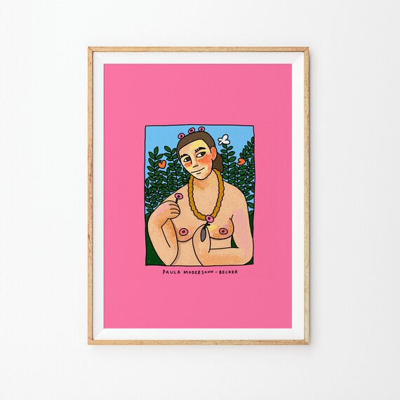 Paula Modersohn Becker Self Portrait Colorful Modern Art Print