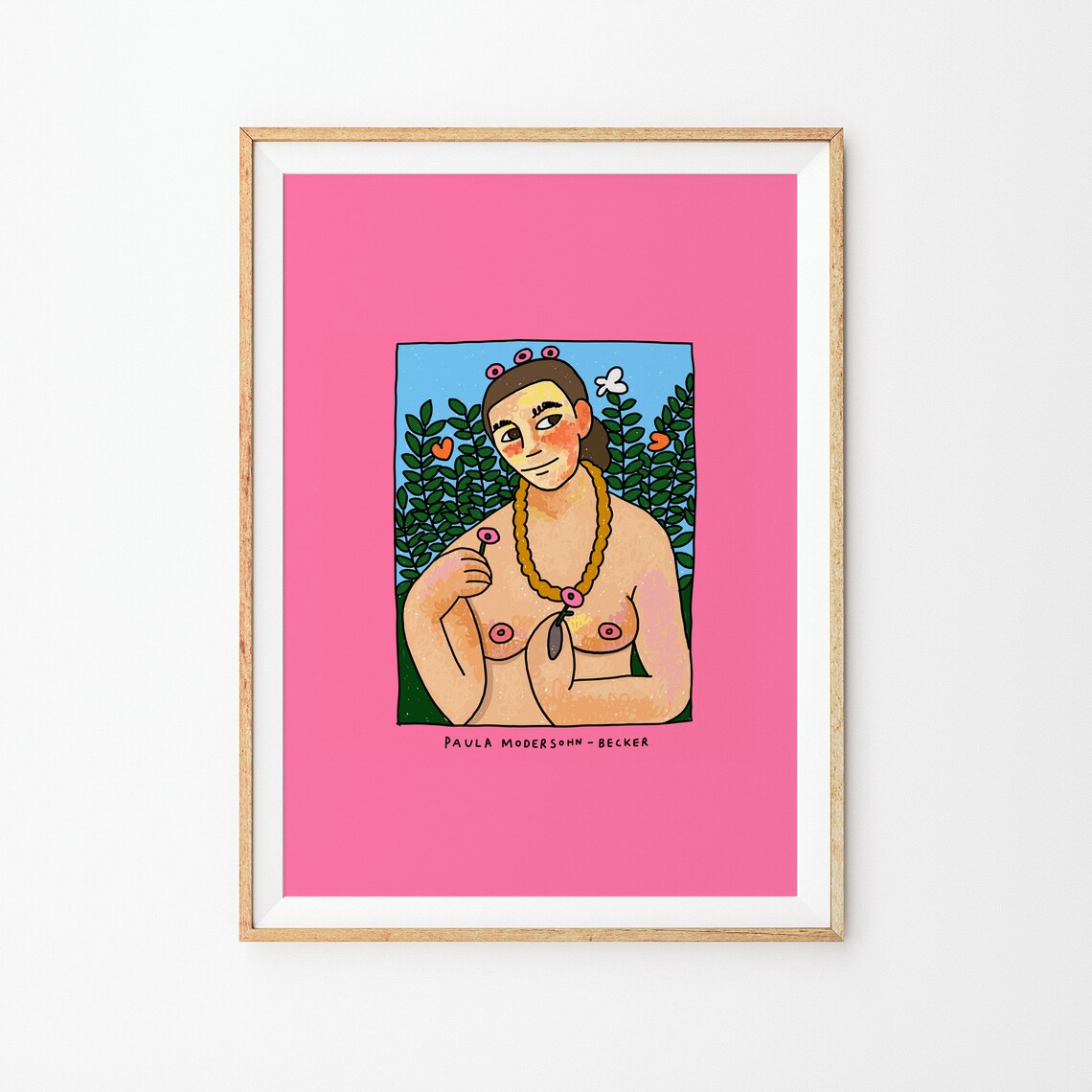 Paula Modersohn Becker Self Portrait Colorful Modern Art Print