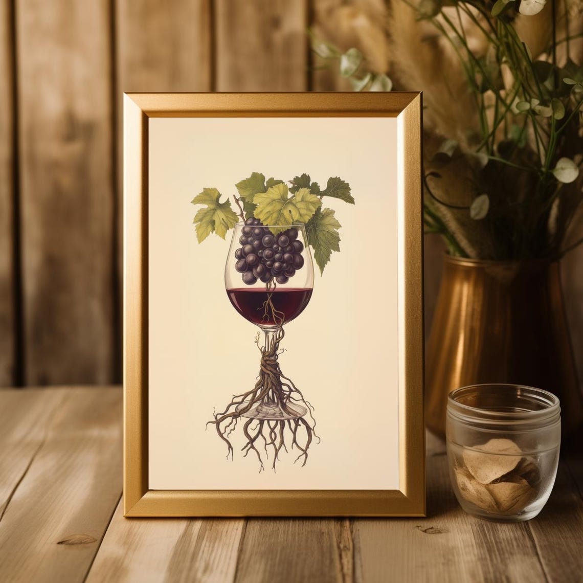 Roots Of Wine Vintage Vineyard Art Print - Image 2