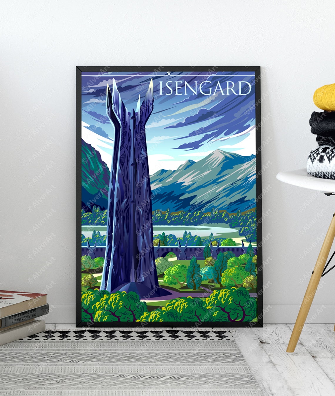Isengard Dark Tower Saruman Fortress Lord Of The Rings Poster - Image 2