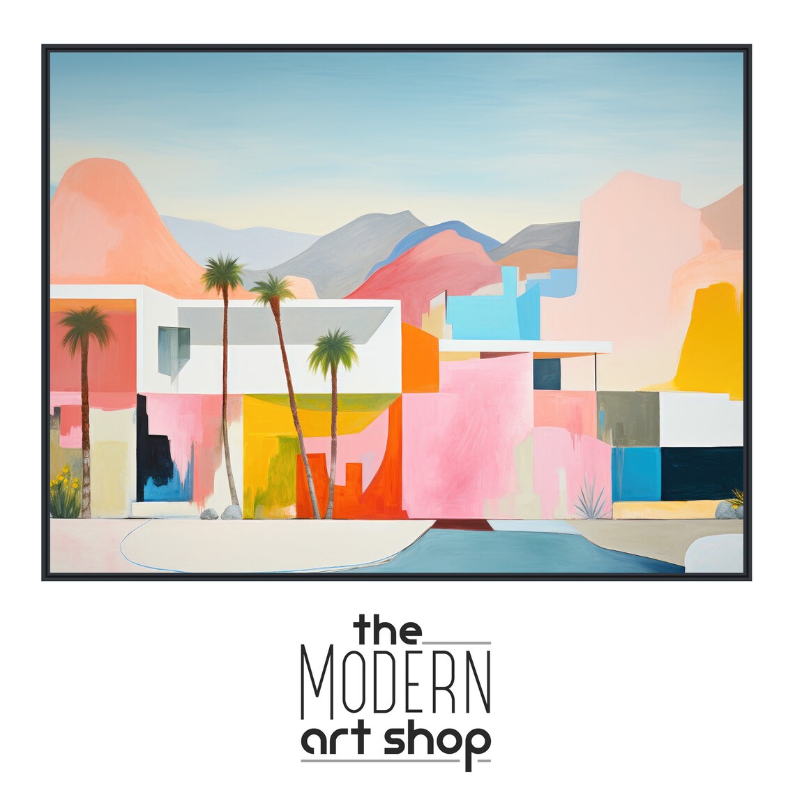 Palm Springs Mid Century Architecture Art Print - Image 4