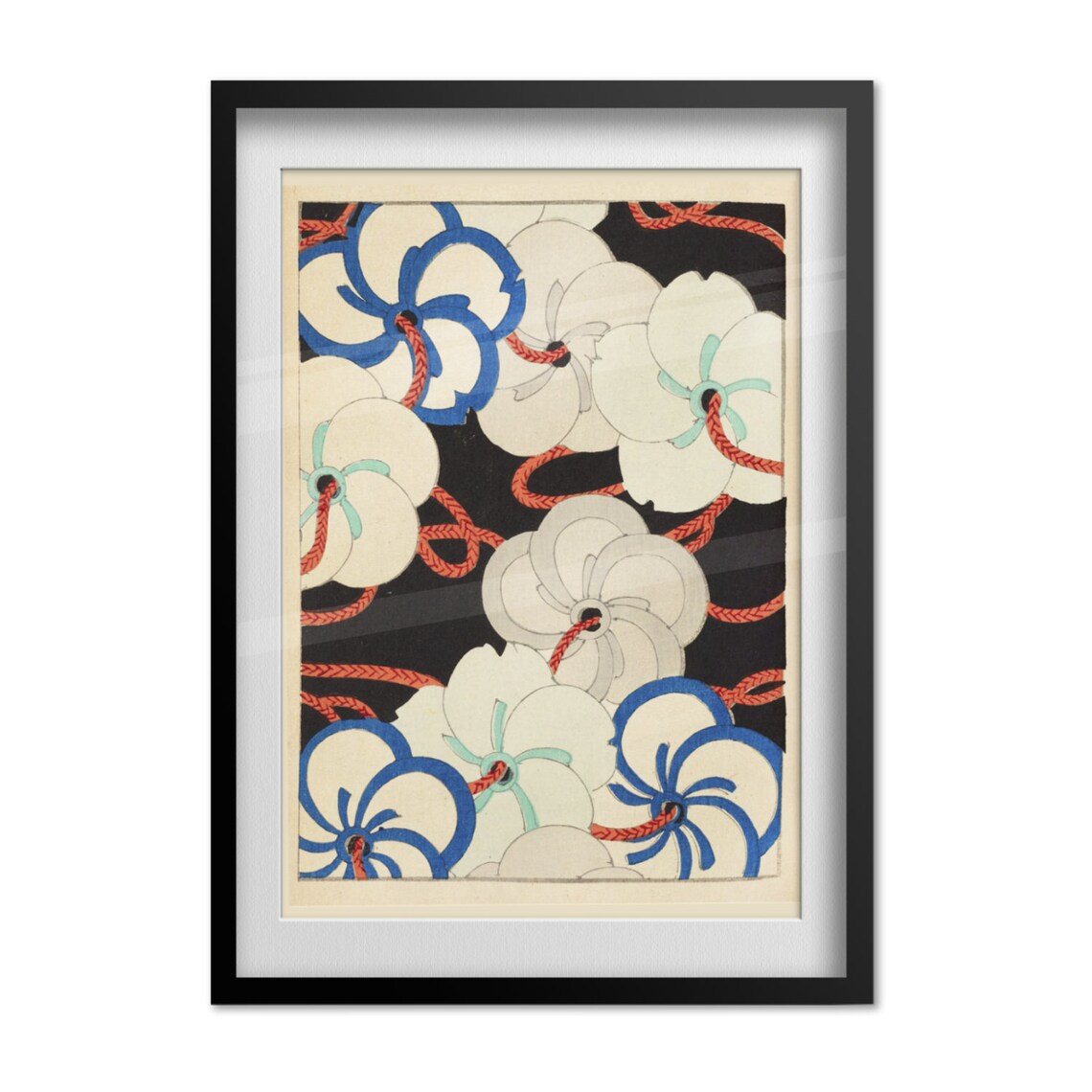 Korin Furuya Bijutsukai Plate 180 1901 Floral Pattern Poster - Image 4
