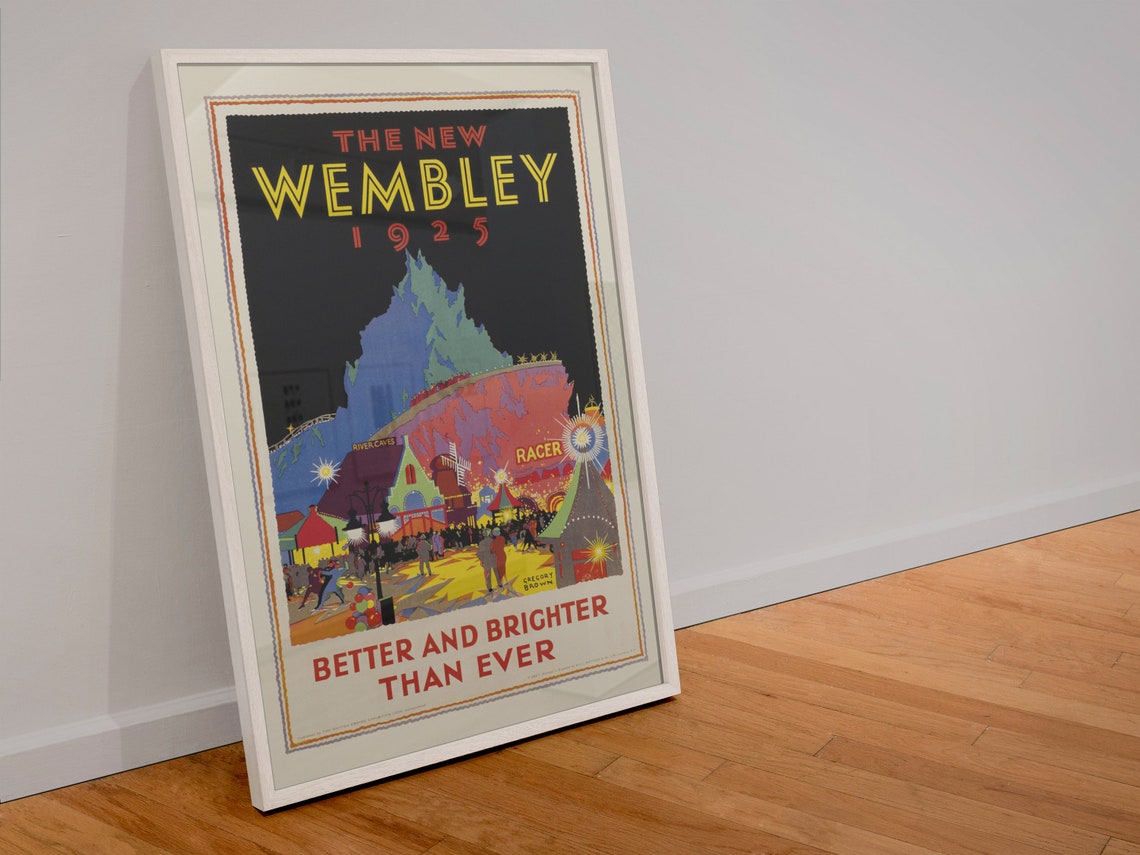 The New Wembley 1925 London British Empire Exhibition Poster - Image 4