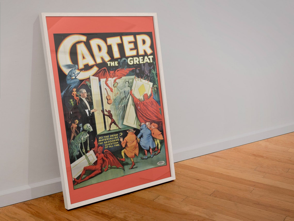 Classic Carter the Great Magician Beats the Devil Show Poster - Image 4