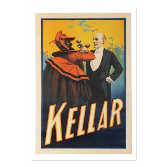 1899 Classic Magic Poster Kellar Drinks With The Devil Classic Magic Art Print For Gifts And Wall Art Dcor