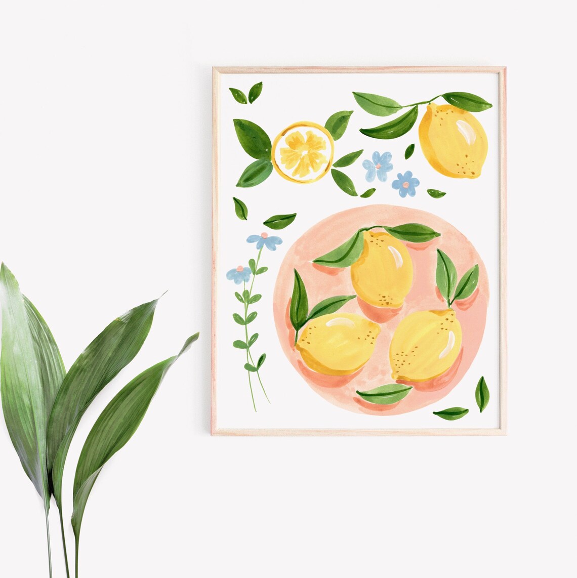 Lemons and Flowers Art Print, Sabina Fenn Illustration - Image 2