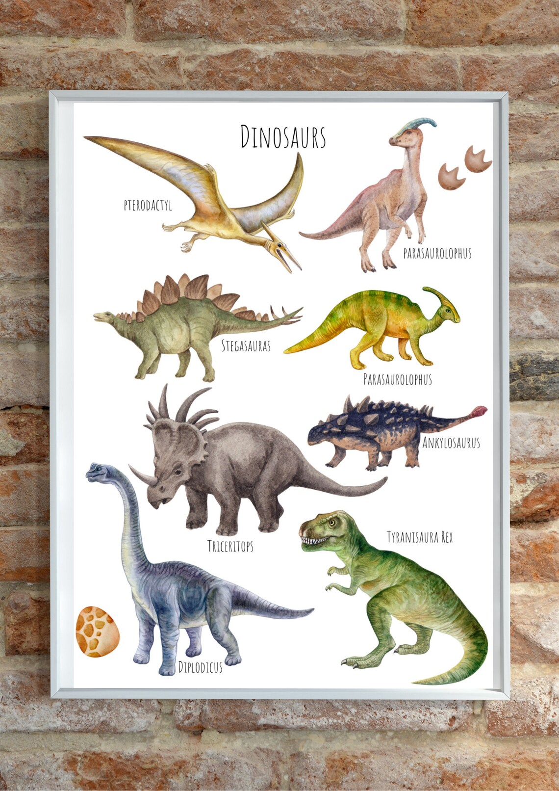 Dinosaurs Poster, Unique Dinosaur Selection - Image 6