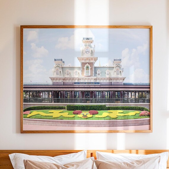 Magic Kingdom Train Station Wall Art Disney Print Wdw